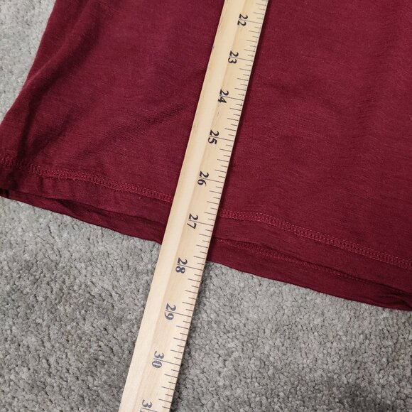 True North Men's Sweater Size L Red Merino Wool Casual Basic Winter Fall Comfy - Picture 7 of 7